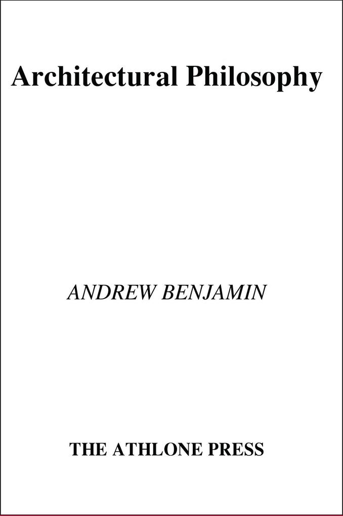 Architectural Philosophy