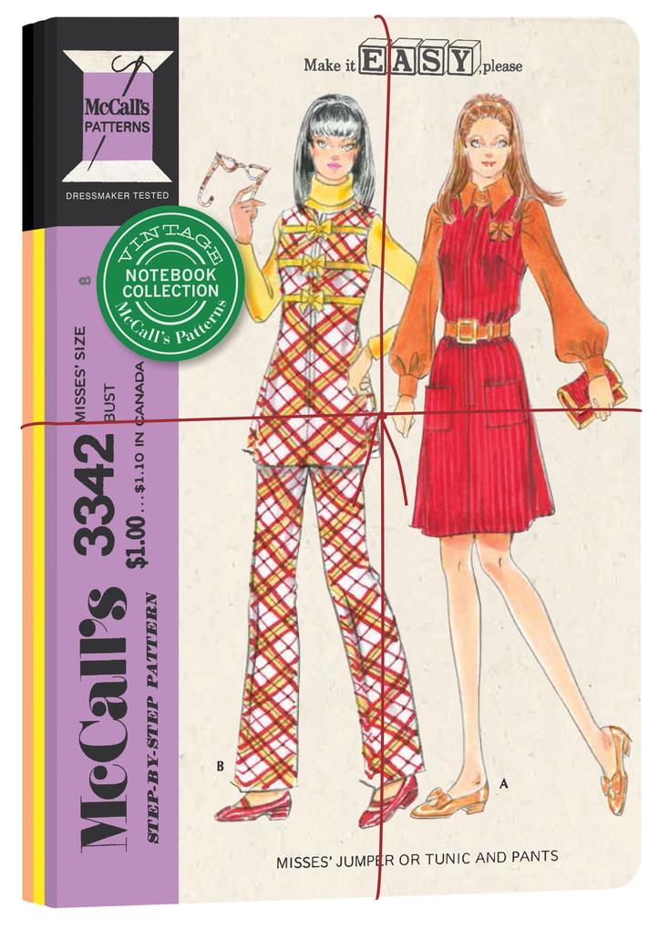 Vintage McCall‘s Patterns Notebook Collection (Sewing Journal Vintage Sewing Patterns Gifts for Mom)