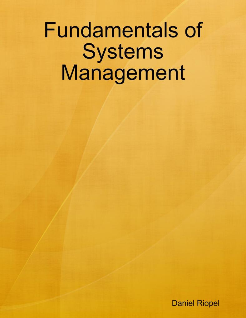 Fundamentals of Systems Management