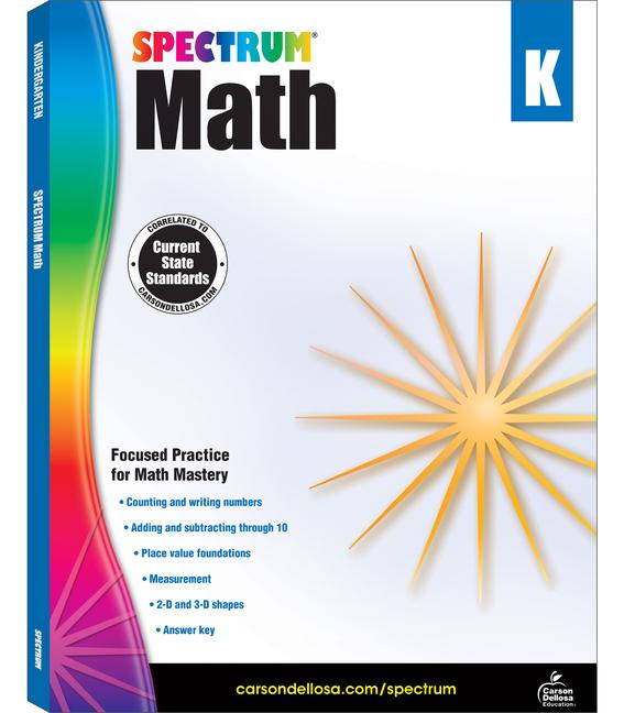Spectrum Math Workbook Grade K