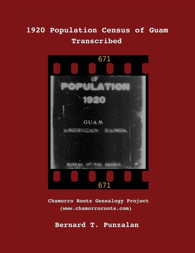 1920 Population Census of Guam