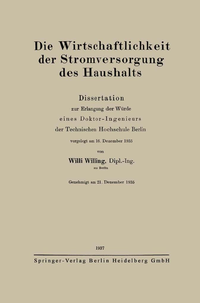 Die Wirtschaftlichkeit der Stromversorgung des Haushalts