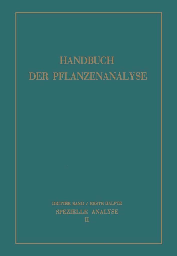 Spezielle Analyse