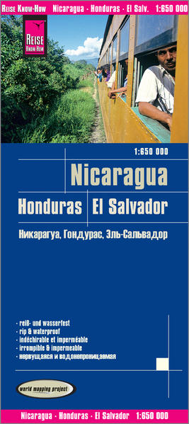 Nicaragua Honduras El Salvador 1 : 650 000