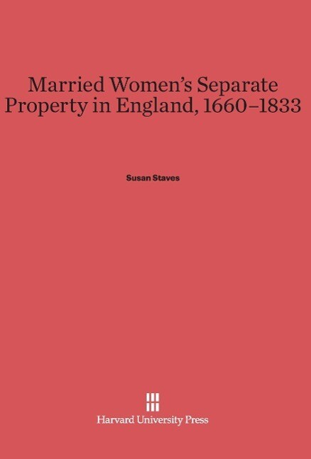 Married Women‘s Separate Property in England 1660-1833