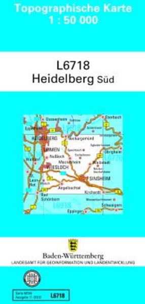 Topographische Karte Baden-Württemberg Zivilmilitärische Ausgabe - Heidelberg-Süd