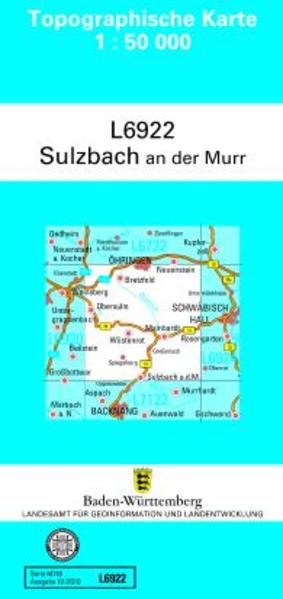 Topographische Karte Baden-Württemberg Zivilmilitärische Ausgabe - Sulzbach an der Murr