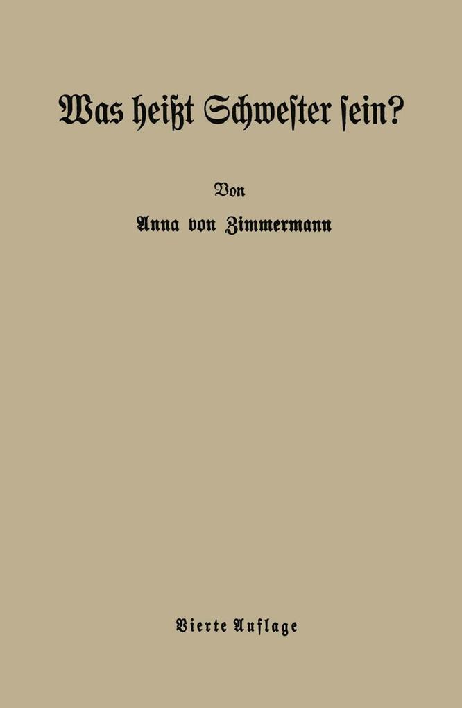 Was heißt Schwester sein?