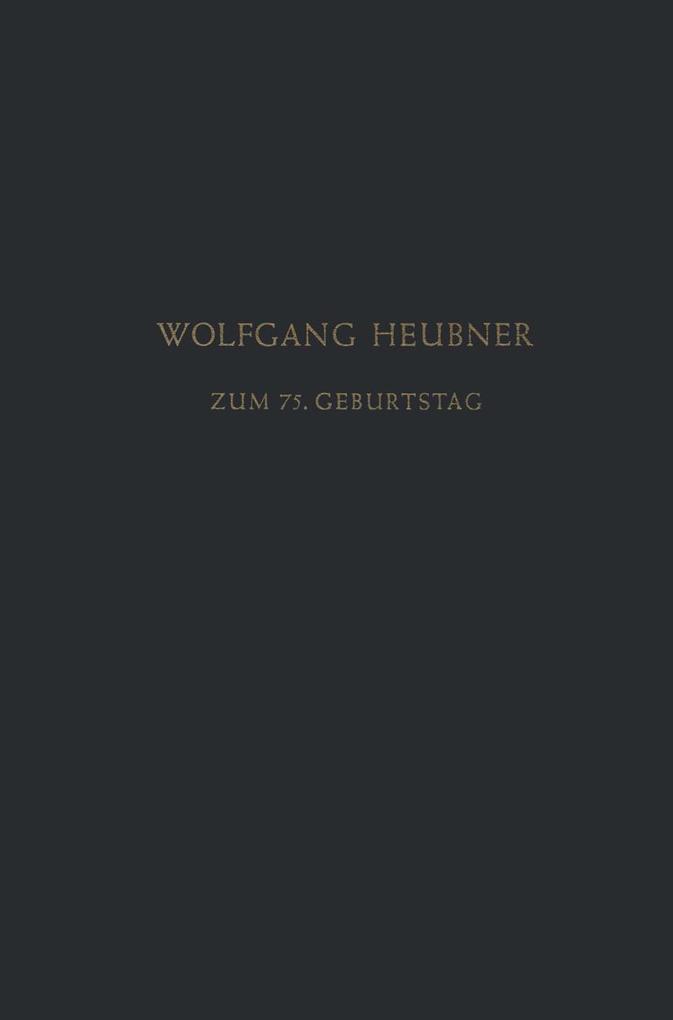 Festschrift zum 75. Geburtstag