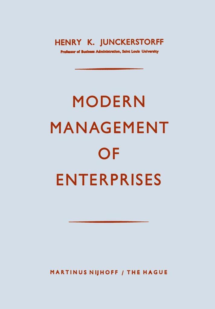 Modern Management of Enterprises