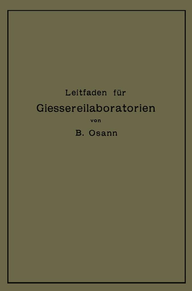 Leitfaden für Gießereilaboratorien