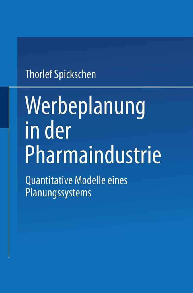 Werbeplanung in der Pharmaindustrie