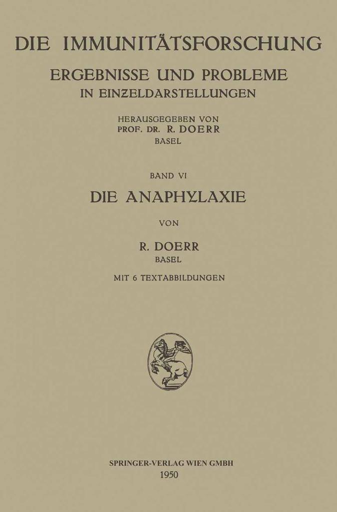 Die Anaphylaxie