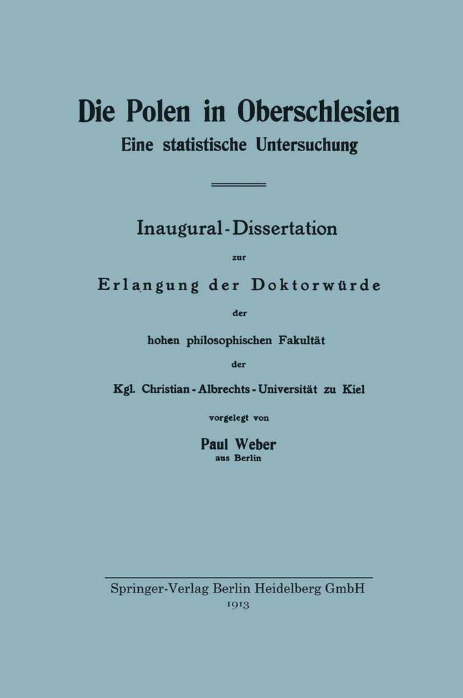 Die Polen in Oberschlesien