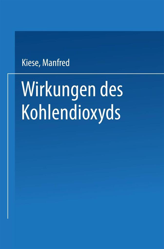 Wirkungen des Kohlendioxyds