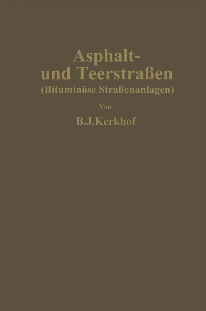 Asphalt- und Teerstraßen