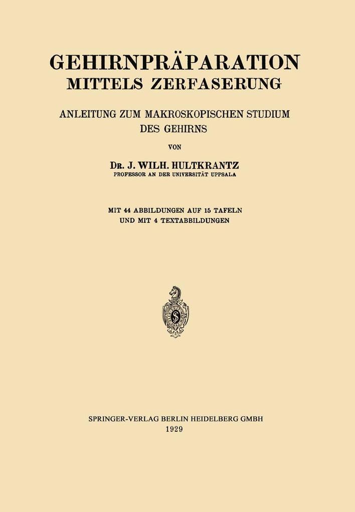 Gehirnpräparation Mittels Zerfaserung