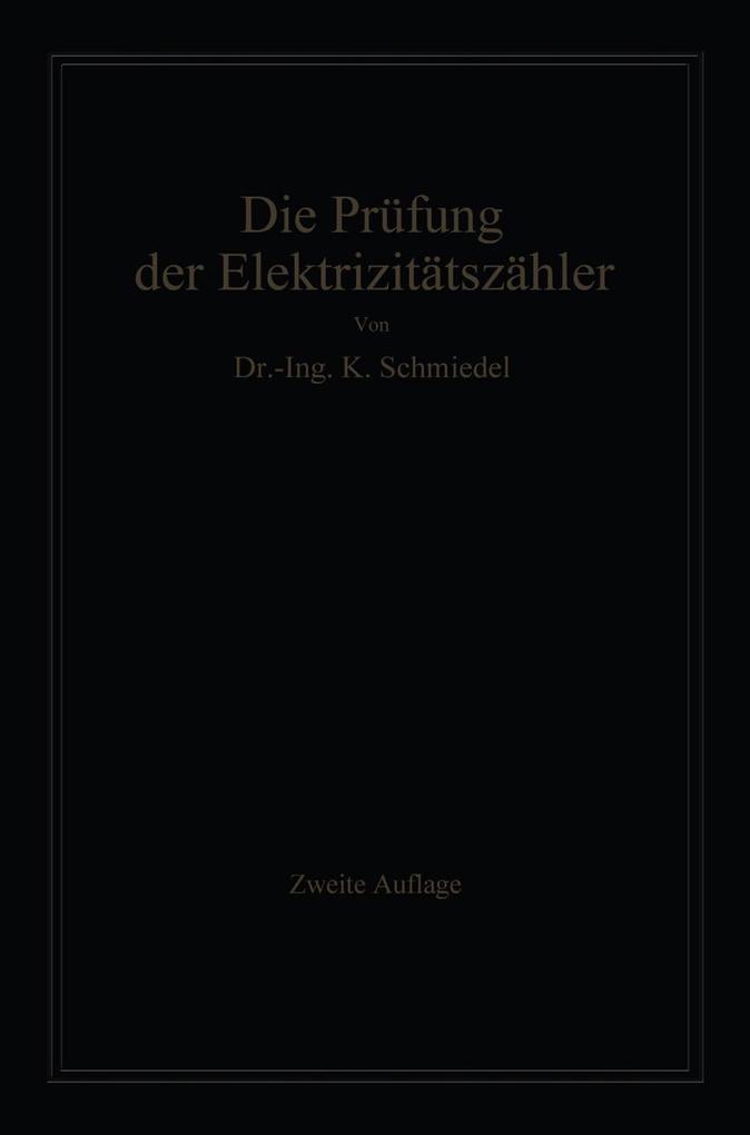 Die Prüfung der Elektrizitäts-Zähler