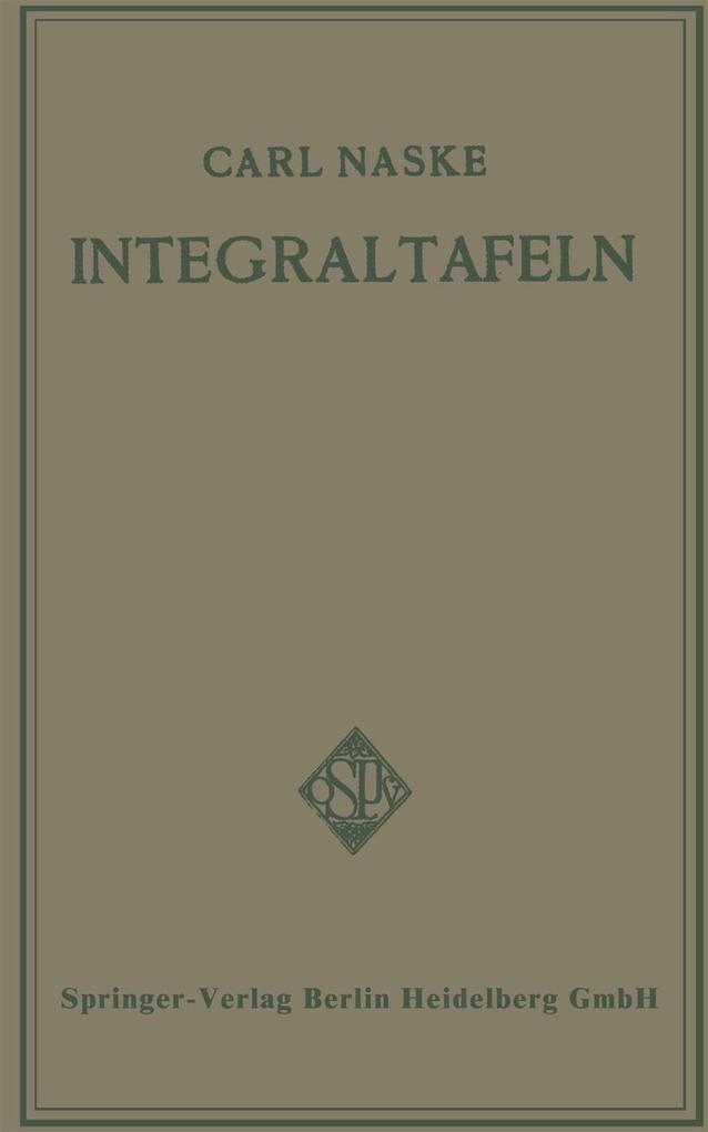 Integraltafeln