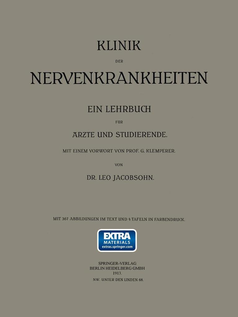 Klinik der Nervenkrankheiten
