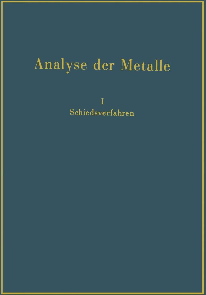 Analyse der Metalle