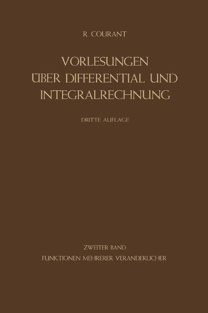 Funktionen Mehrerer Veränderlicher