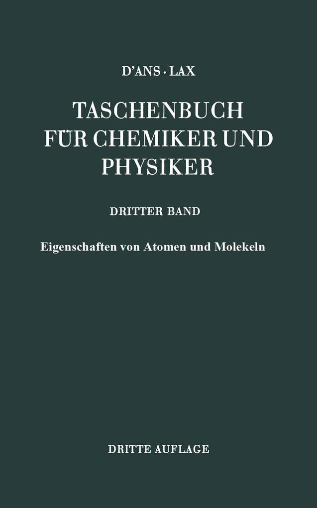 Eigenschaften von Atomen und Molekeln