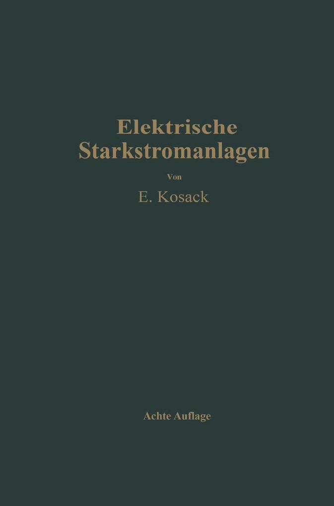 Elektrische Starkstromanlagen