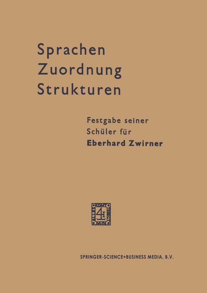 Sprachen - Zuordnung - Strukturen