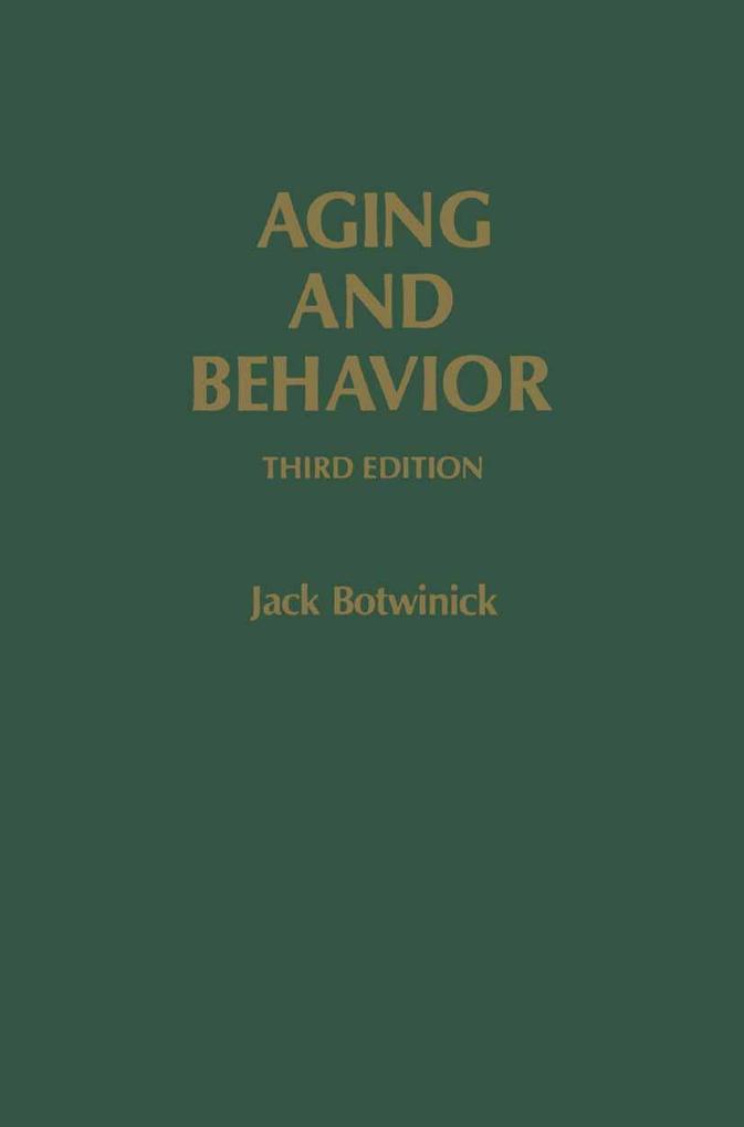 Aging and Behavior