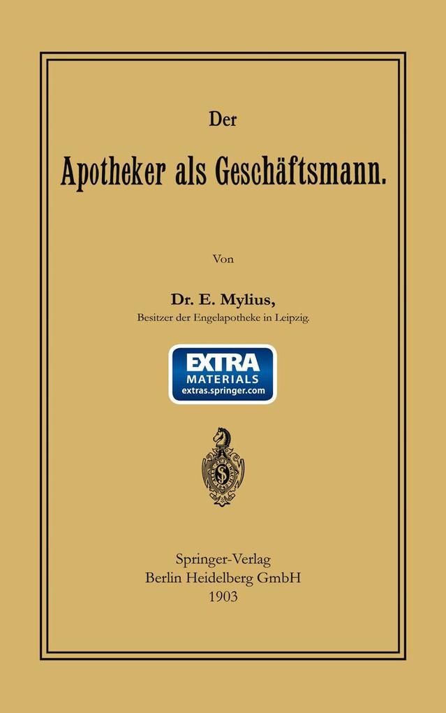 Der Apotheker als Geschäftsmann