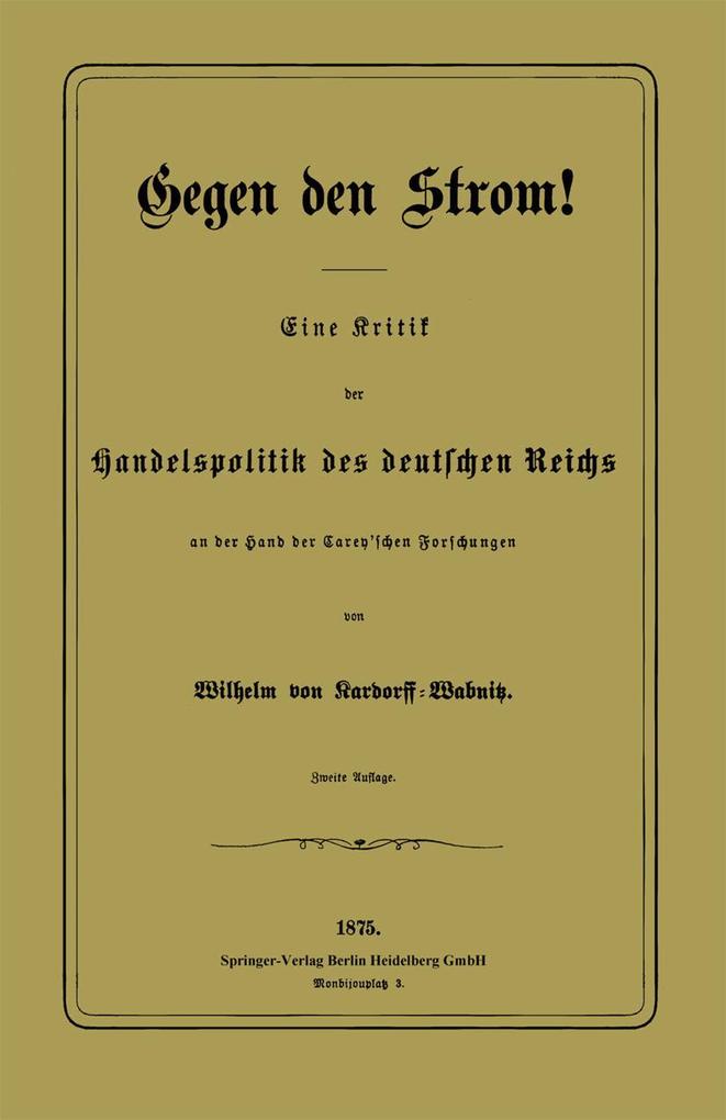 Gegen den Strom!