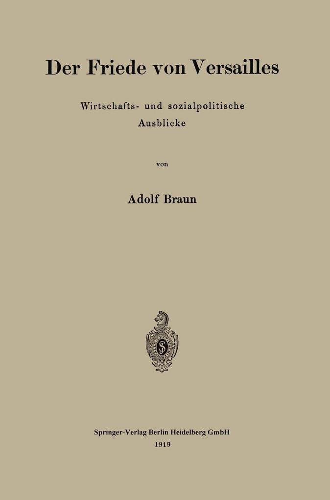 Der Friede von Versailles