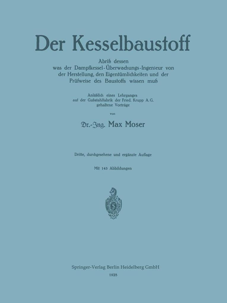 Der Kesselbaustoff