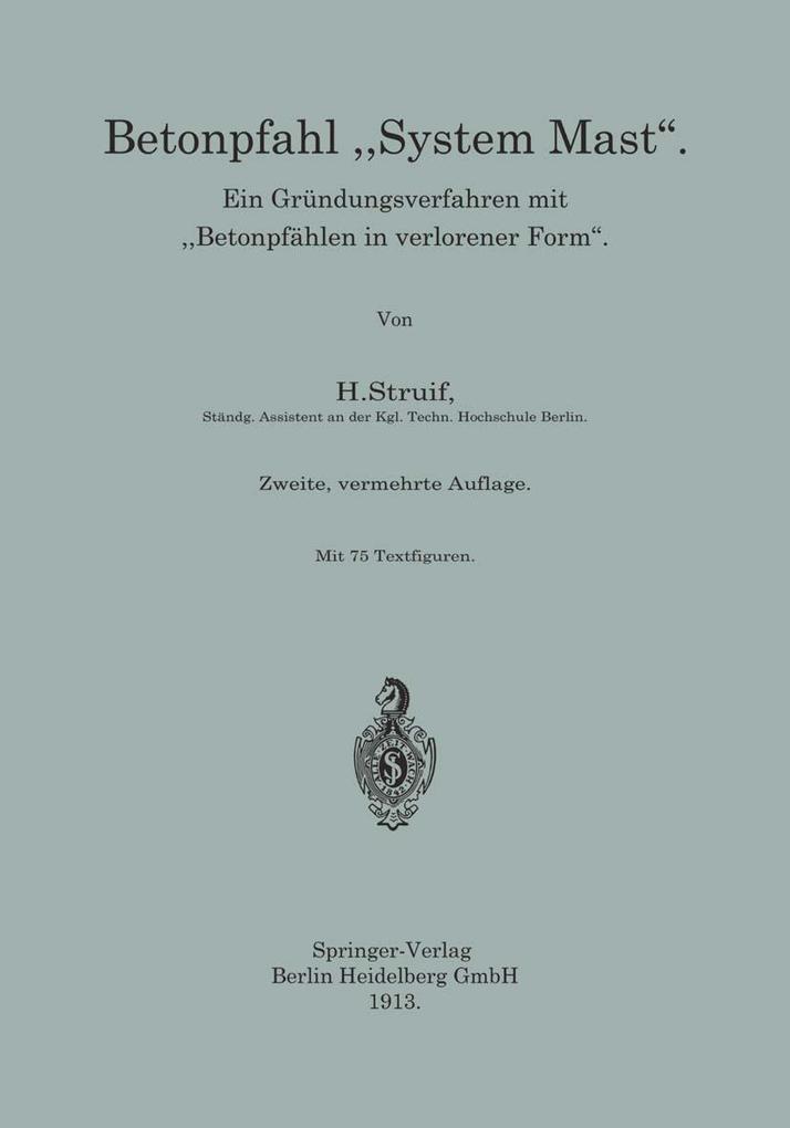 Betonpfahl 'System Mast'