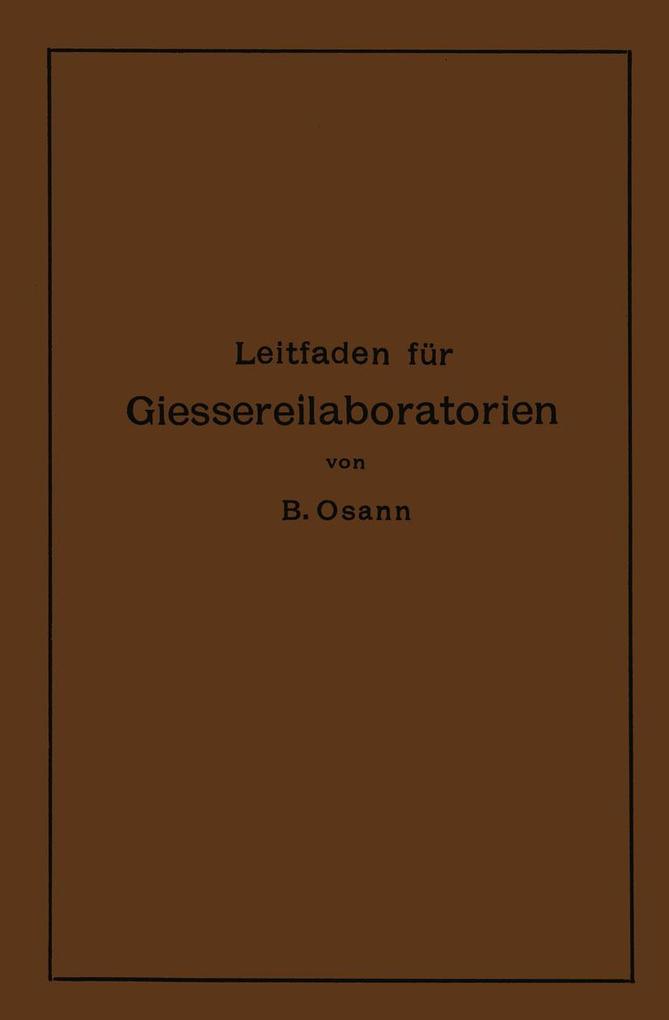 Leitfaden für Gießereilaboratorien