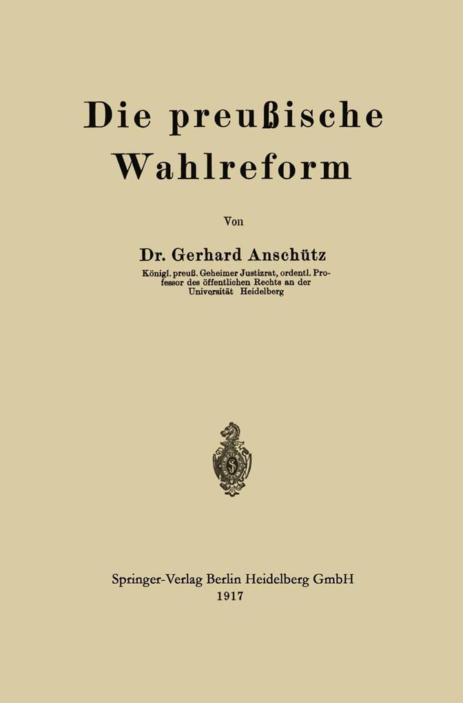 Die preußische Wahlreform