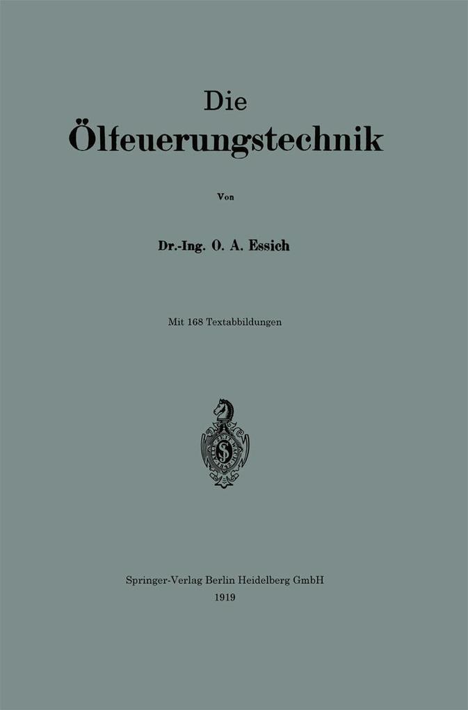 Die Ölfeuerungstechnik