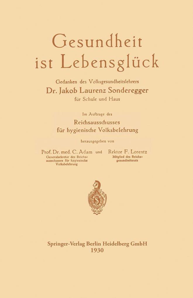 Gesundheit ist Lebensglück