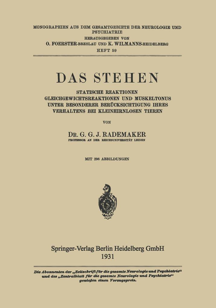 Das Stehen