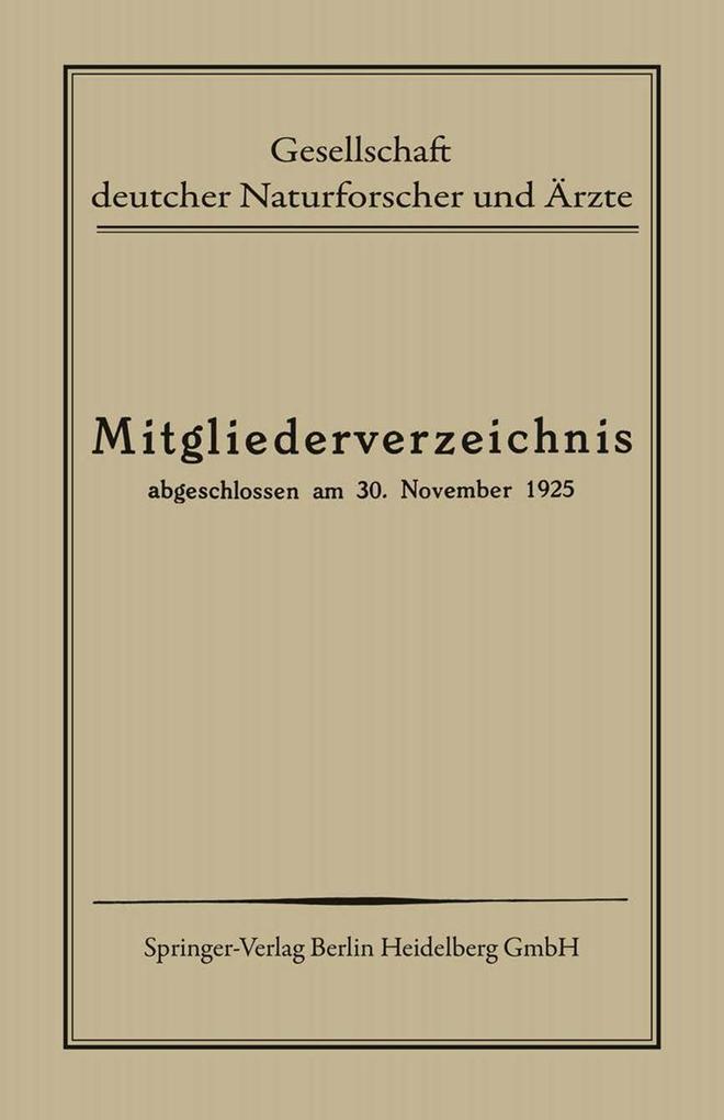 Mitgliederverzeichnis