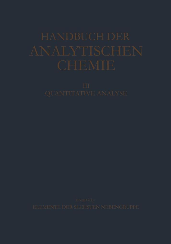 Elemente der Sechsten Nebengruppe Wolfram