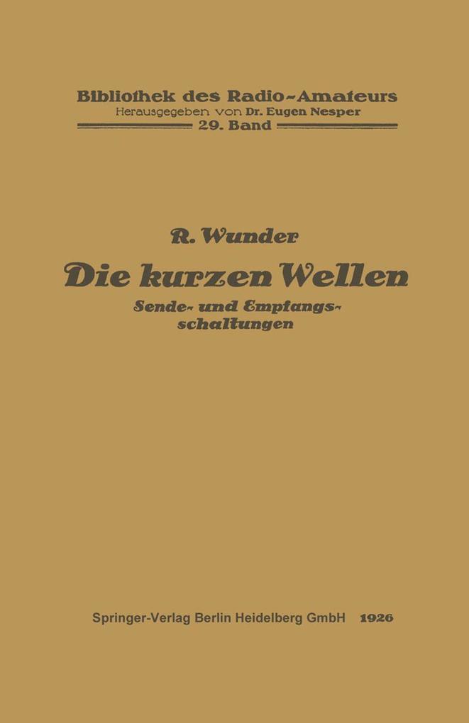 Die kurzen Wellen