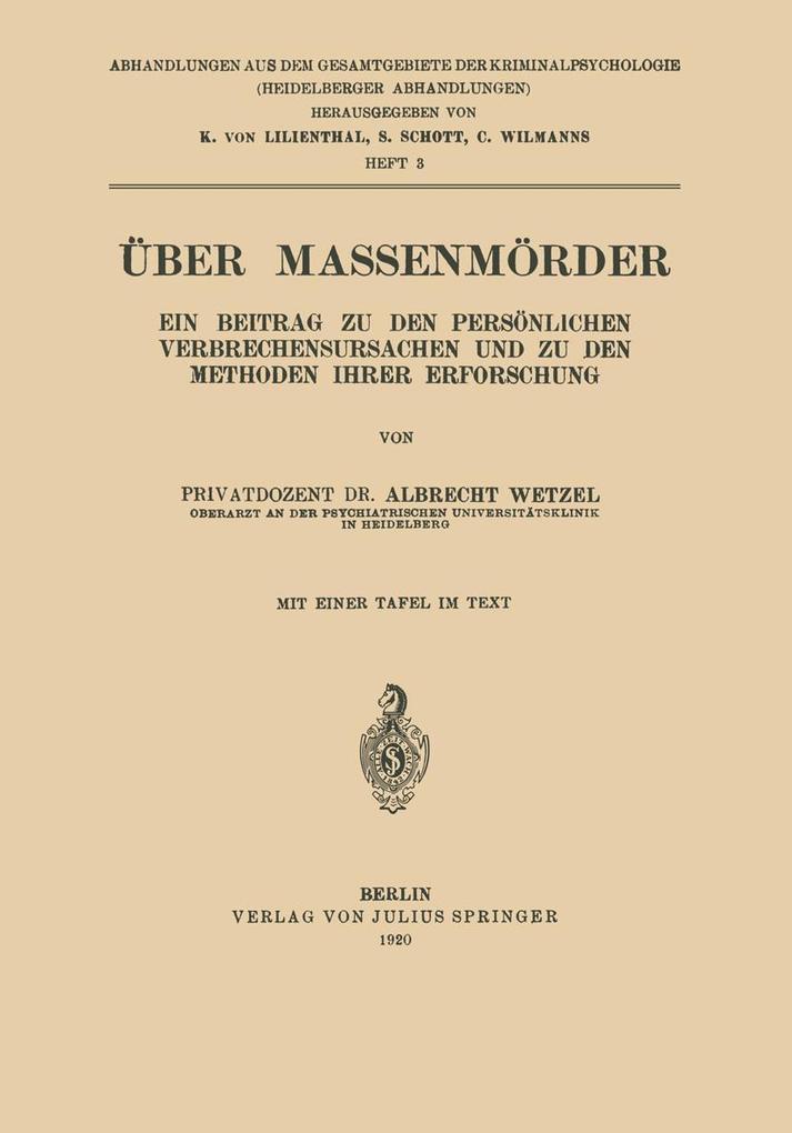Über Massenmörder