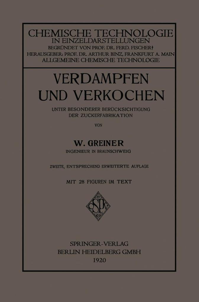 Verdampfen und Verkochen