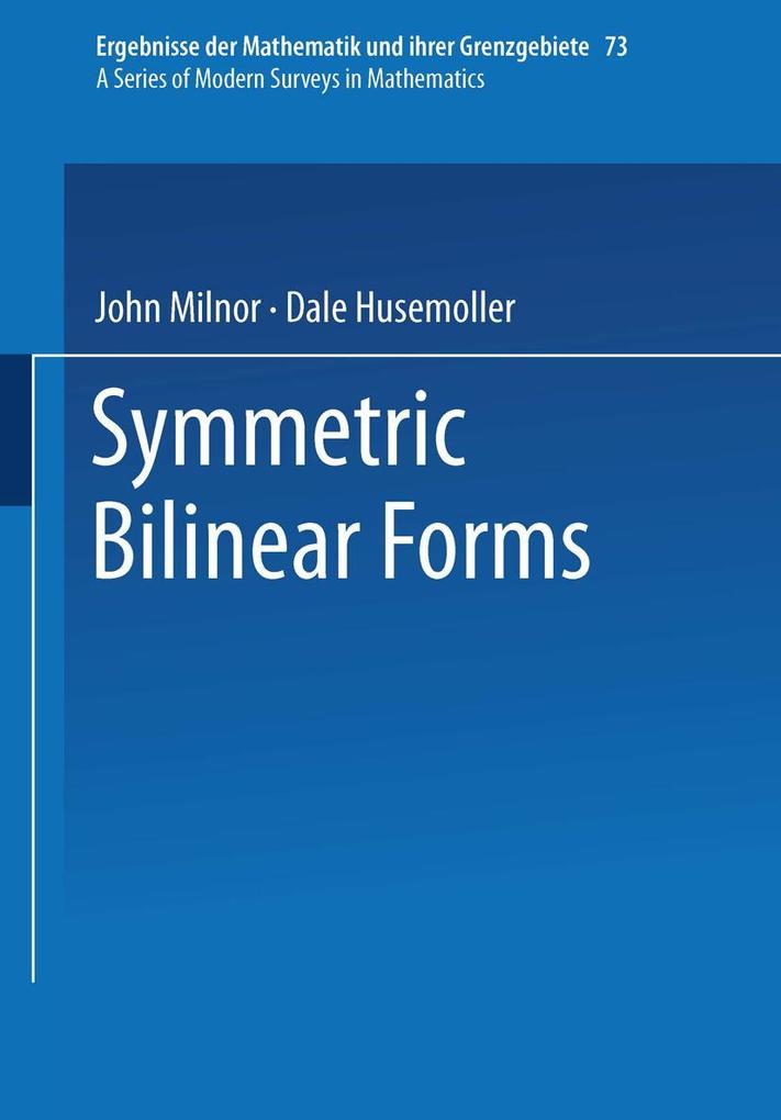 Symmetric Bilinear Forms