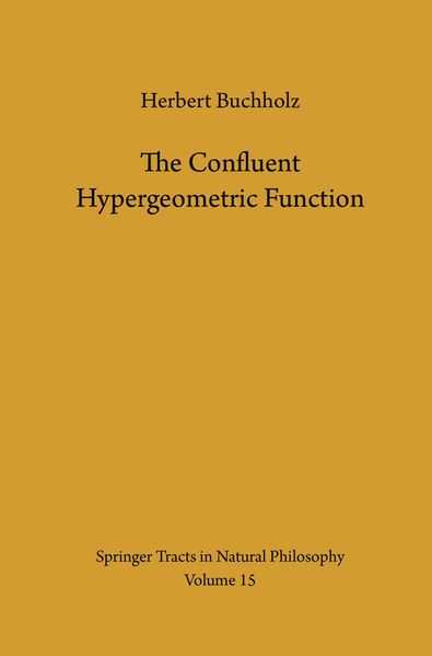 The Confluent Hypergeometric Function