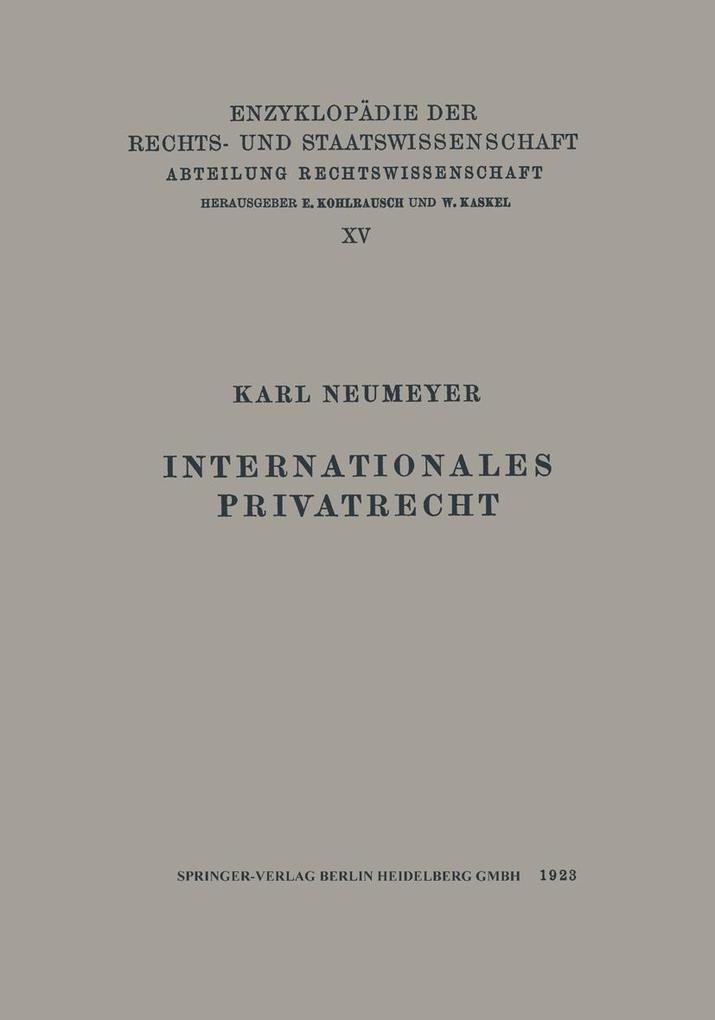 Internationales Privatrecht