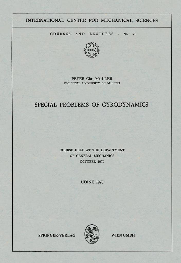 Special Problems of Gyrodynamics