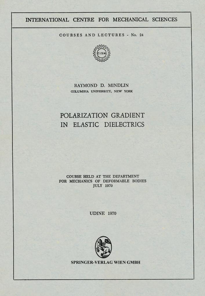 Polarization Gradient in Elastic Dielectrics